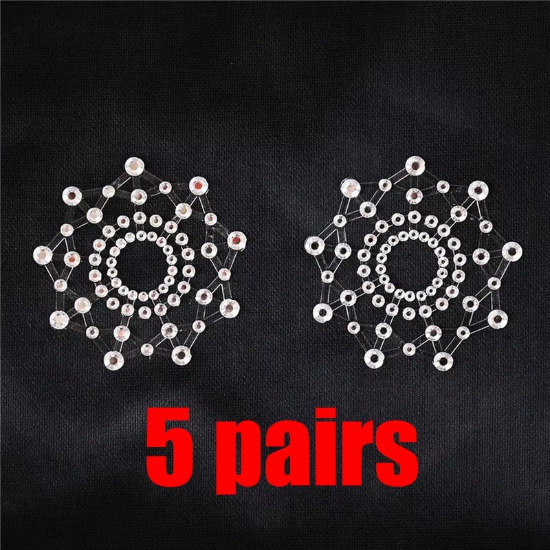 Silicone Bra Adhesive - Pair Sexy Nipple Transparent Self Adhesive