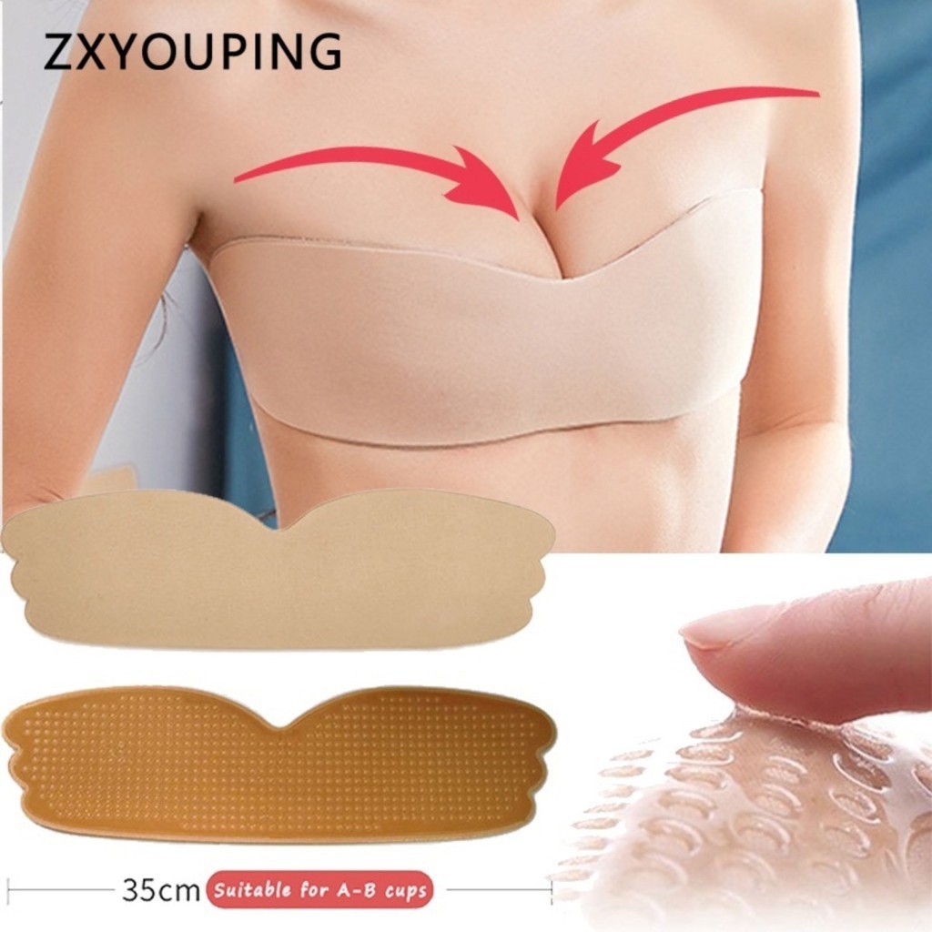 Silicone Bra Adhesive - Reusable Nipple Tape One Piece Breasts