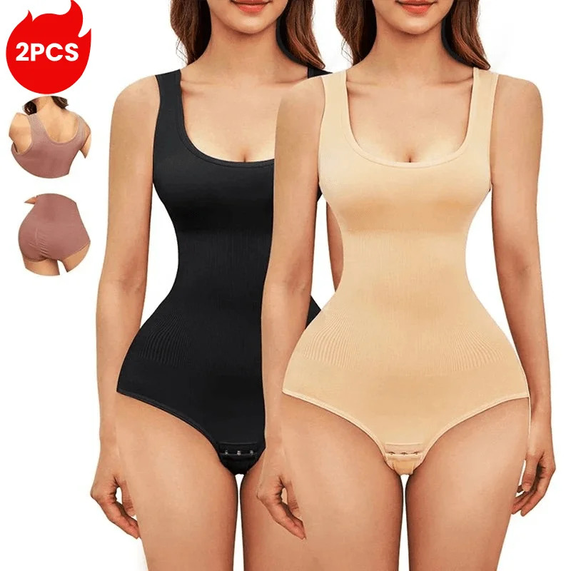 2pcs Body Shapewear For Women  - Shapewear Bodysuit Firm 评论和价格
