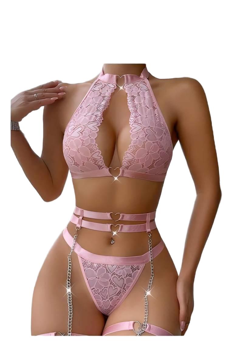 Sexy Lingerie Set Push Up Lace - Push Up Bra Padded 评论和价格