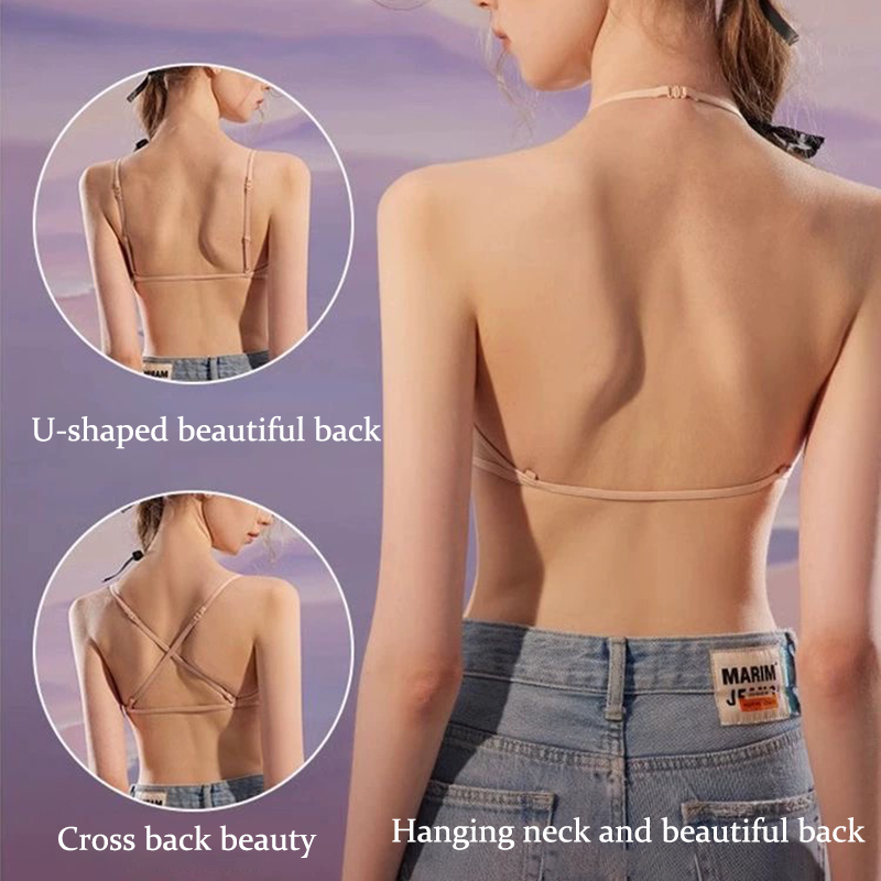Women Seamless Bras Deep V Nec - Bralette Wireless Soft 评论和价格