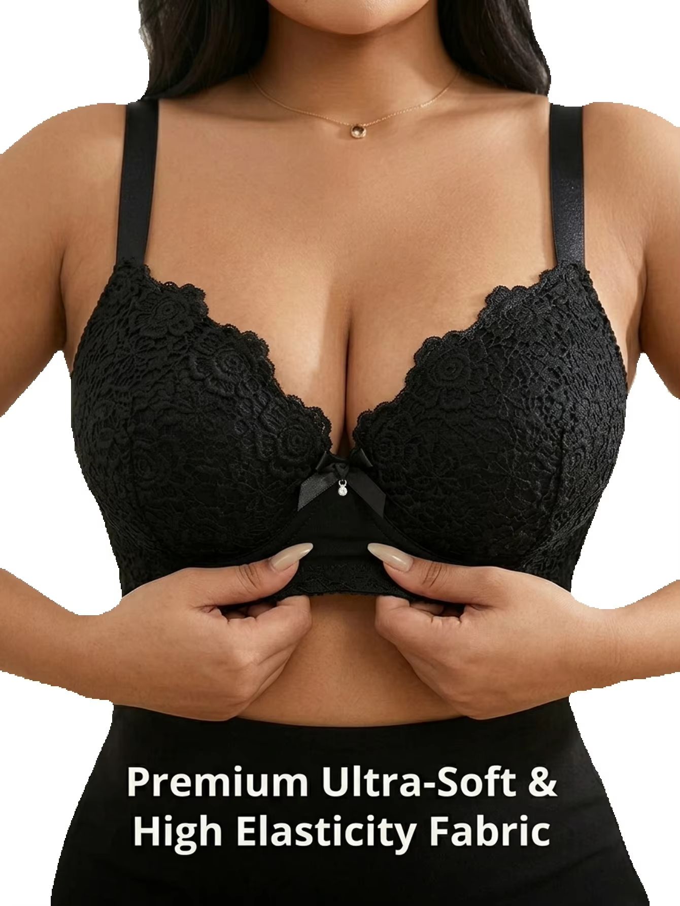 Women Plus Size Floral Push Up - Push Up Bra Padded 评论和价格