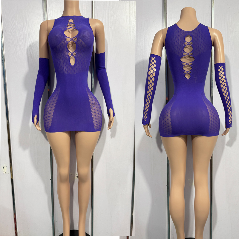 Plus Size Bodysuit Hollow Out  - Babydoll Chemise Night 评论和价格