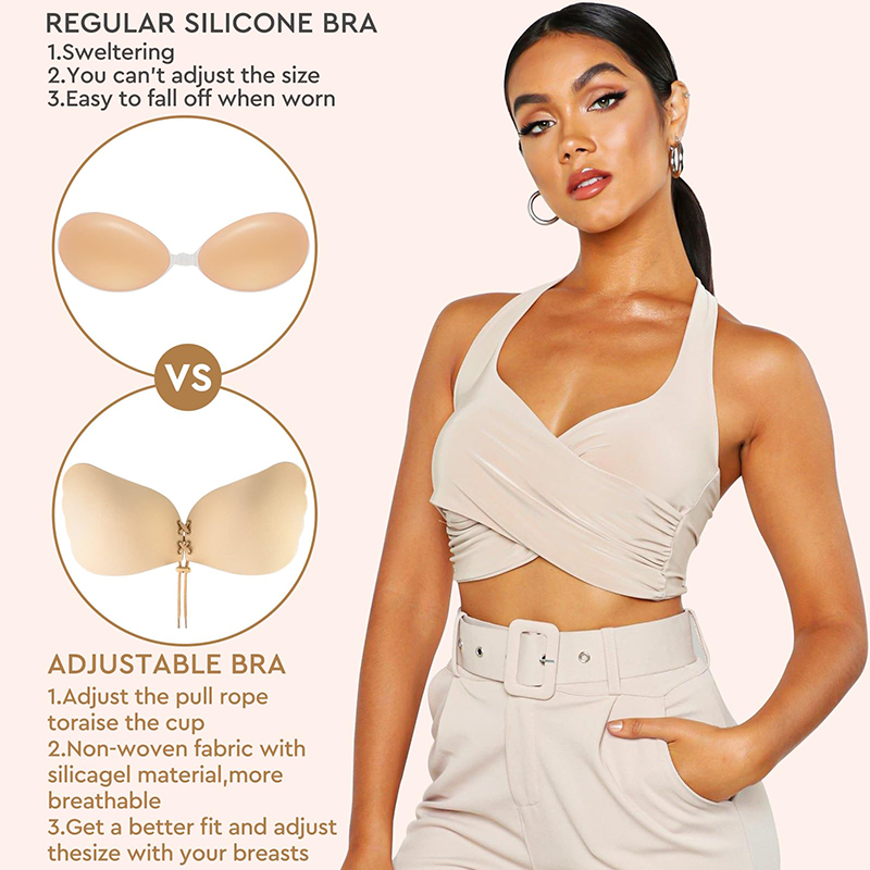 1/2 Pairs Women Summer Backles - Strapless Bra Backless 评论和价格