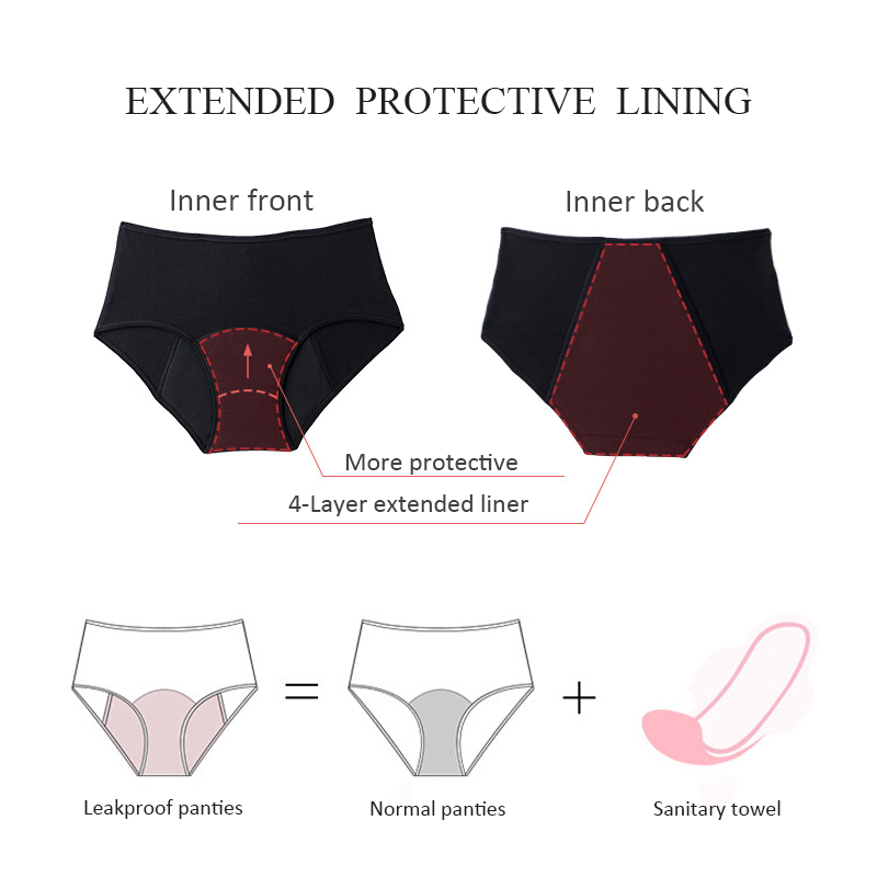 3Pcs Heavy Flow Menstrual Pant - Period Panty Absorbent 评论和价格