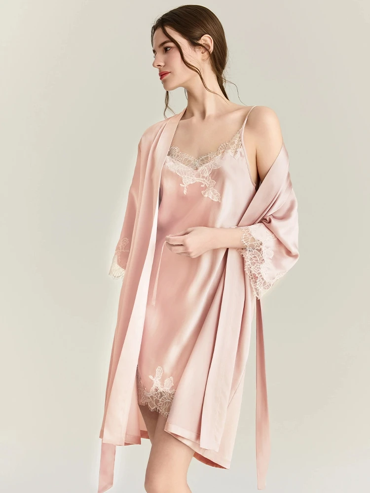 22MM 100% Mulberry Silk Robe G - Robe Silk Women 评论和价格