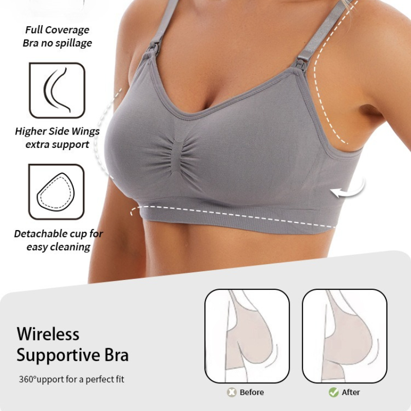 Wirefree Nursing Clothing Cott - Nursing Bra Sleep 评论和价格