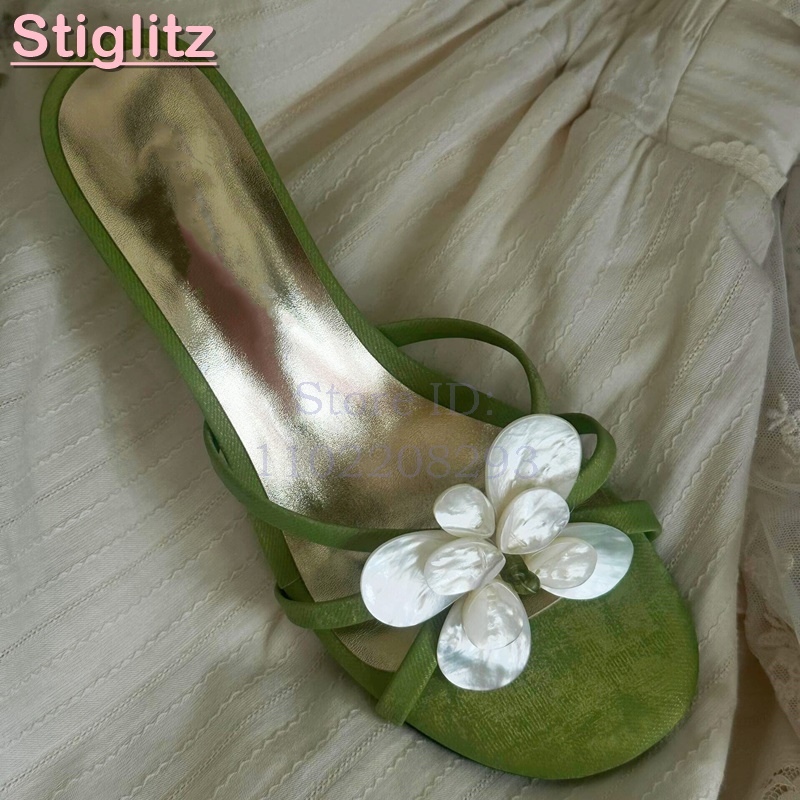 White Flower High Heels Slippe - Slip Dress Satin 评论和价格