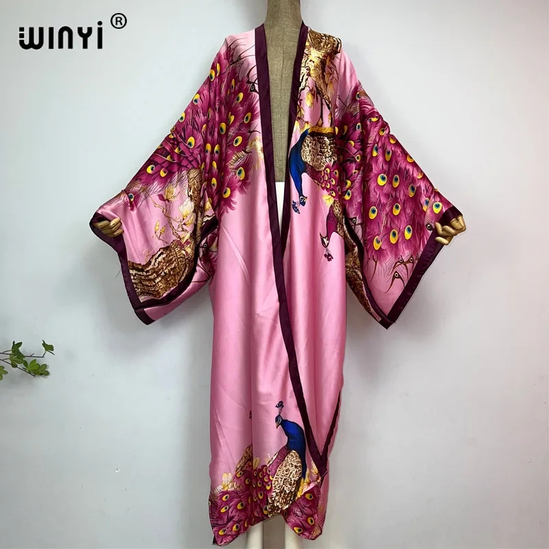 WINYI 2022 Summer Women Cardig - Robe Silk Women 评论和价格