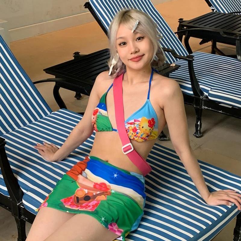 Y2K Girls Kawaii Hello Kittys  - Thong Bikini Women 评论和价格