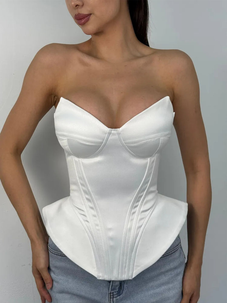 BKQU Sexy Fishbone Strapless C - Corset Waist Cinch 评论和价格